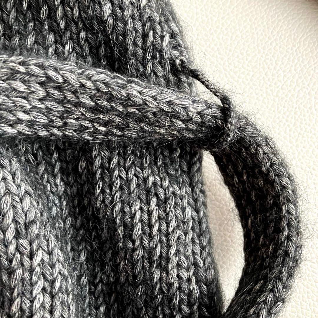 【新品タグ付き】Cloth&Cross ロングニットカーディガン　アルパカ