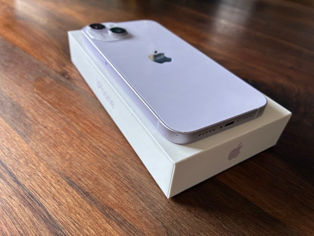 美品 Apple iPhone 14 128GB パープル(SIMフリー)