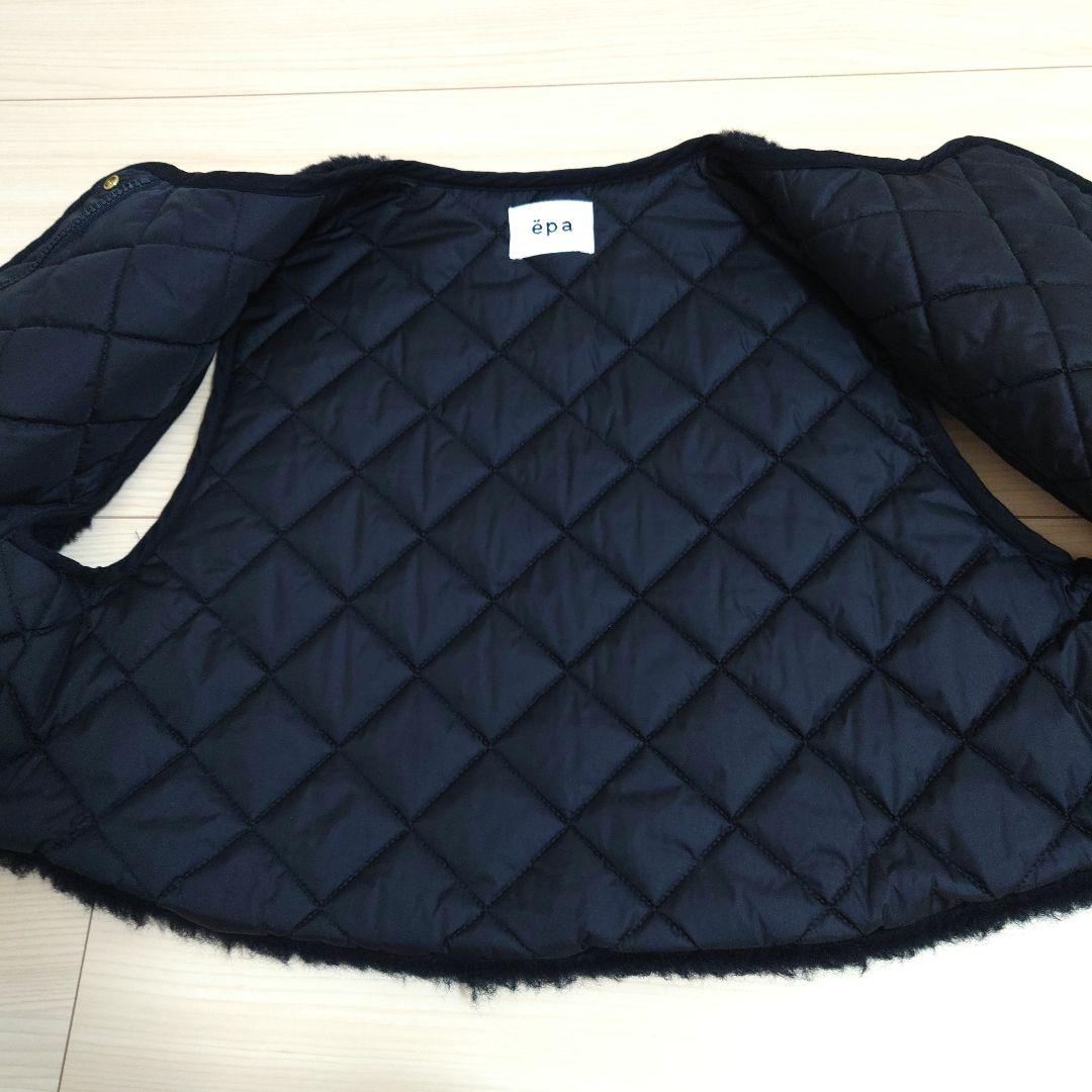 epa エパ　リバーシブルショートベスト　ブラック