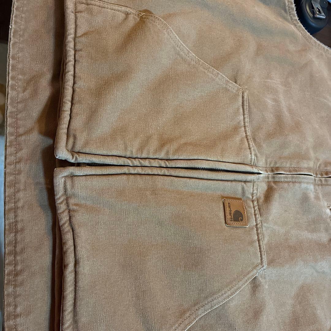 Carhartt コットンベージュベスト WOLFF