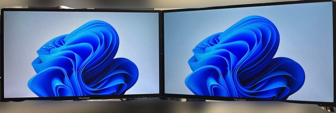 ViewSonic VA2419-smh 2個　デュアルモニターアームセット