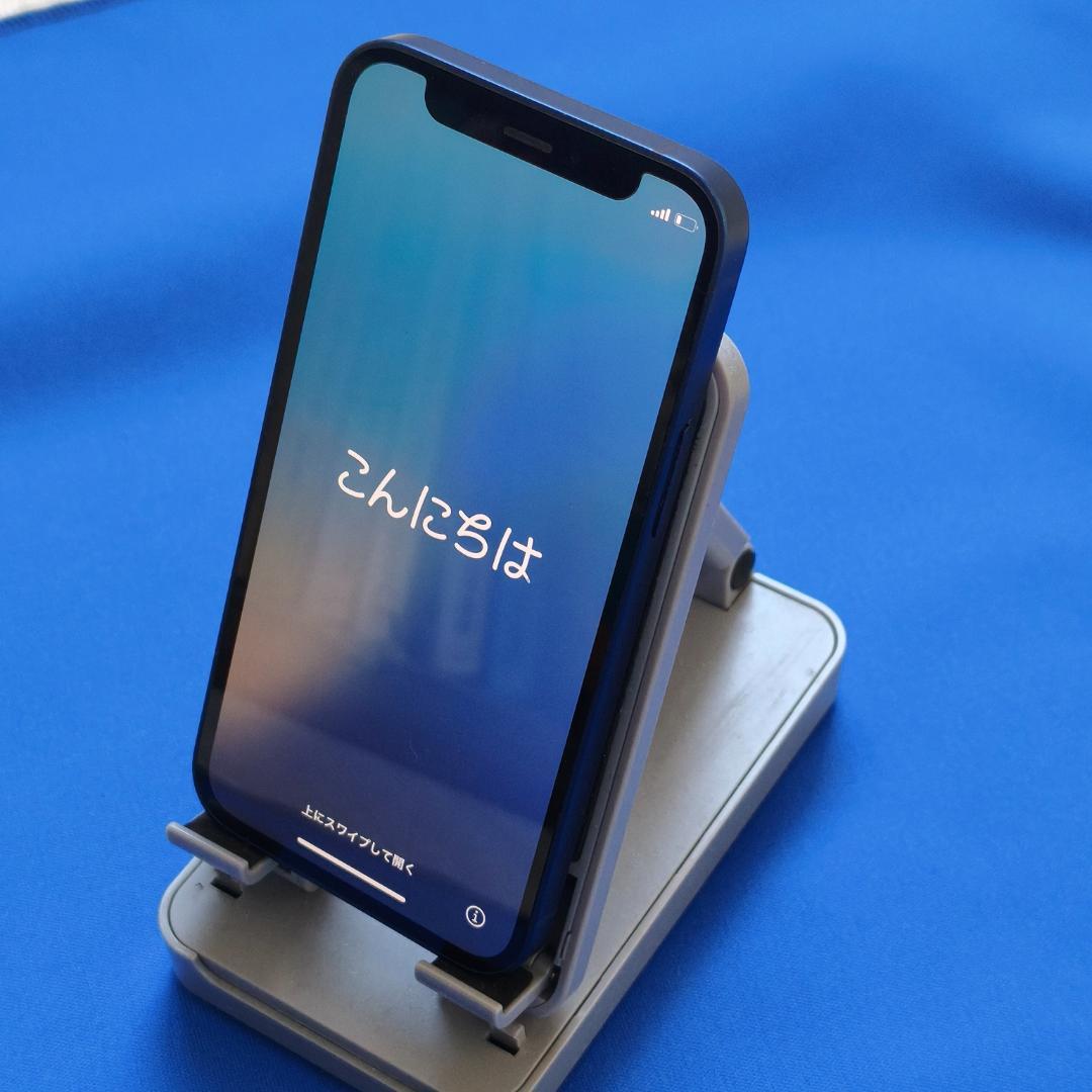 iPhone 12 mini 64GB ブルー 本体 美品 バッテリー74%