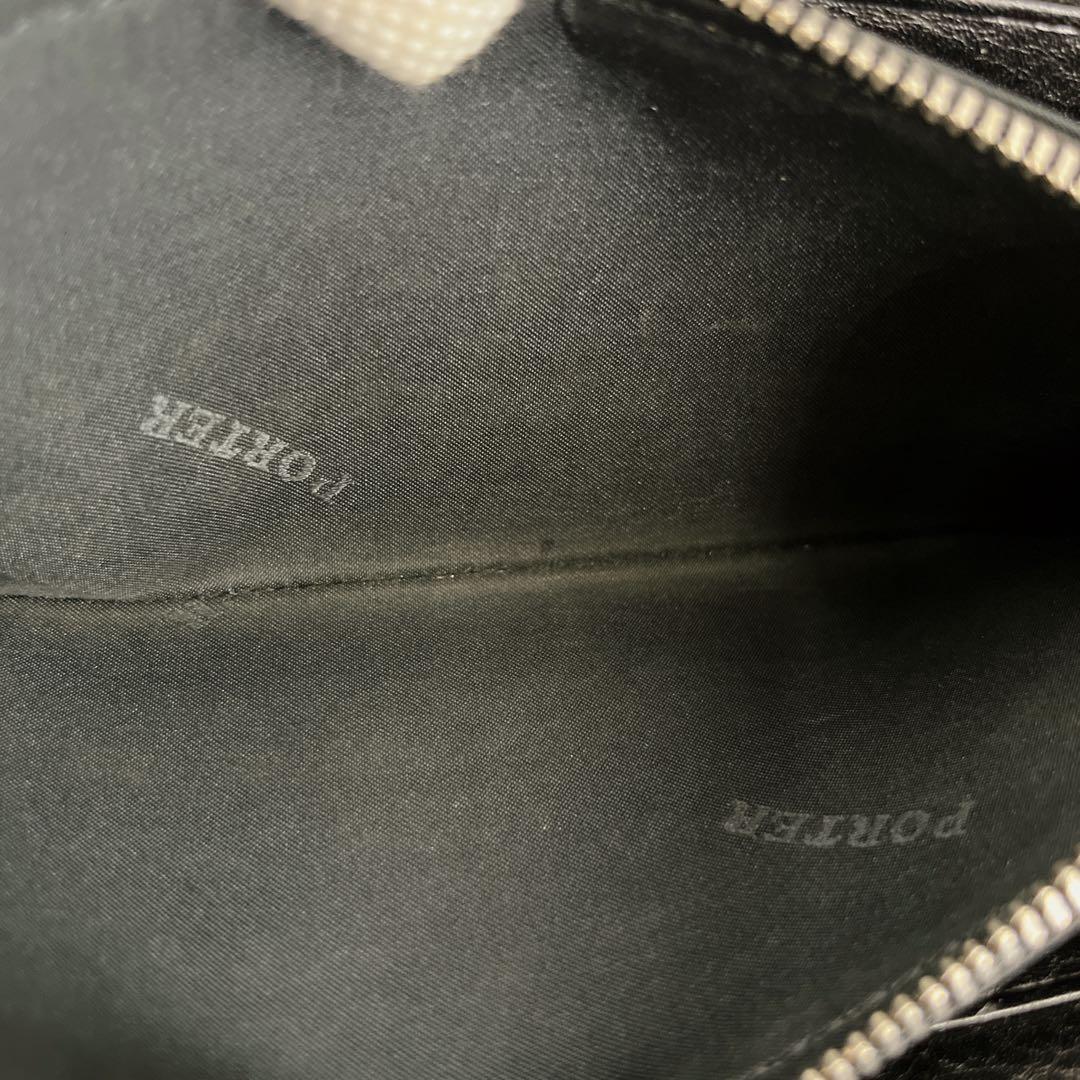 PORTER 長財布　ソーク　ロングウォレット　ラウンドジップ　ブラック　レザー