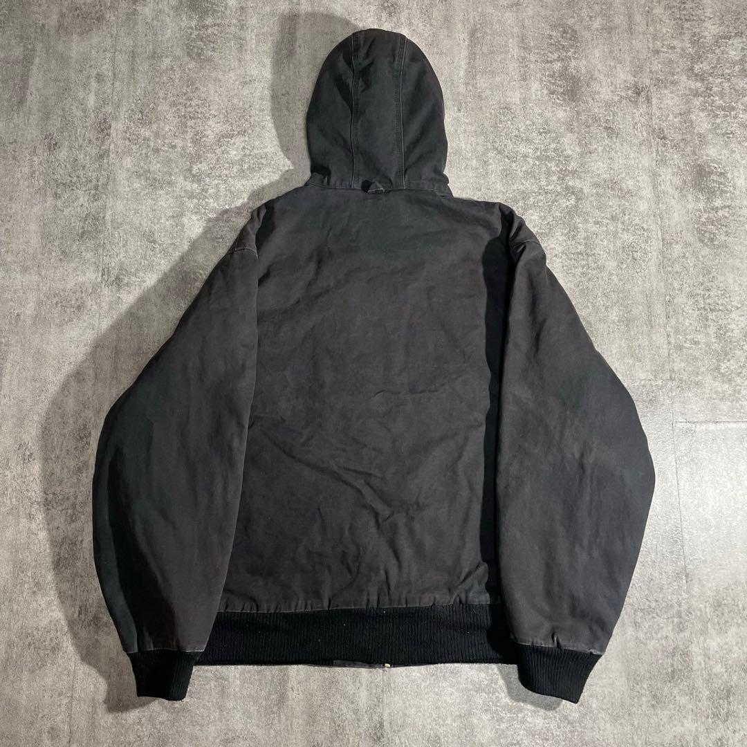 90'sWallsウォールズ ダック地アクティブジャケット裏地ボア黒フェードXL
