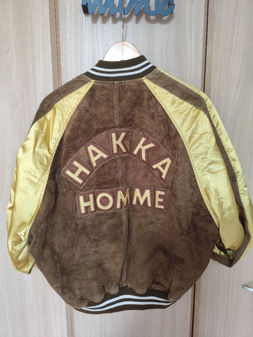 80s ヴィンテージ　HAKKA HOMME ピッグスキン　　スカジャン