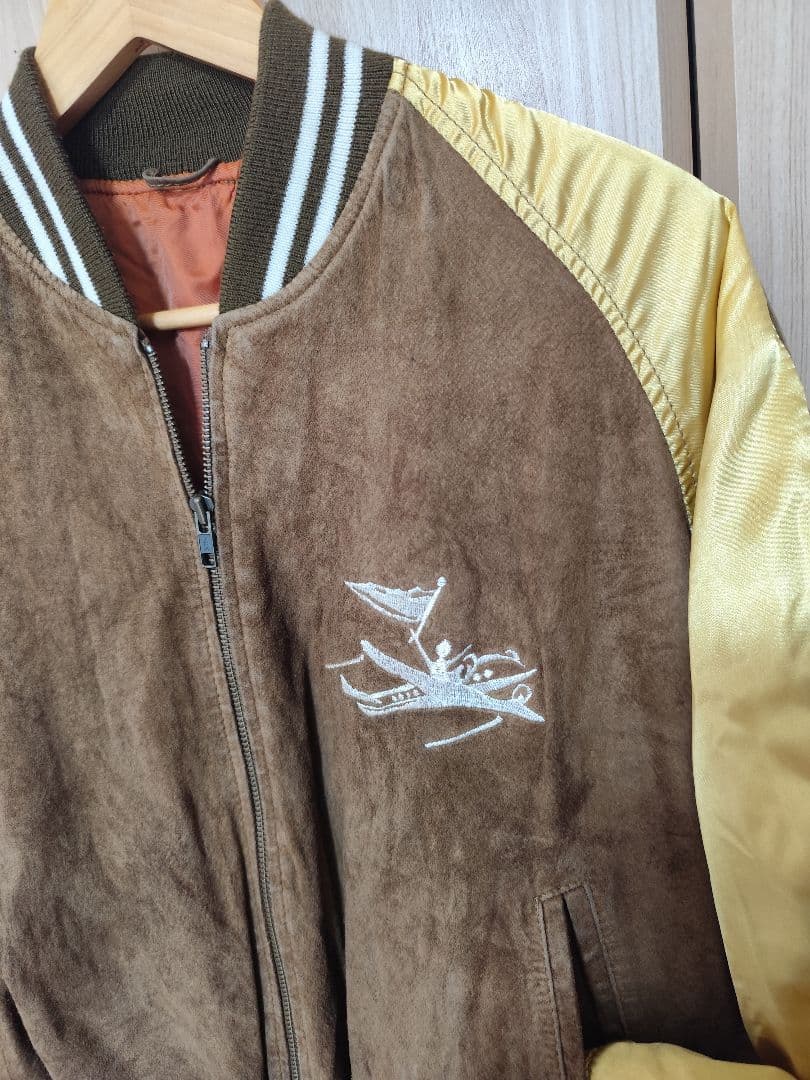 80s ヴィンテージ　HAKKA HOMME ピッグスキン　　スカジャン