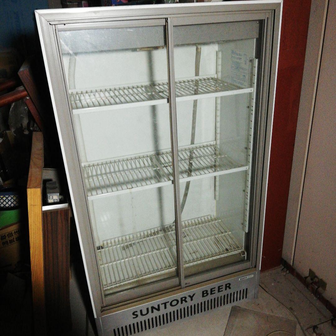 値下げ！業務用 SUNTORY BEER 冷蔵庫 ショーケース 2扉 約80cm