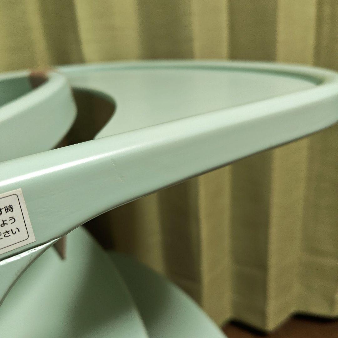 美品 yamatoya 大和屋 ハイチェア アッフルチェア ハーブグリーン