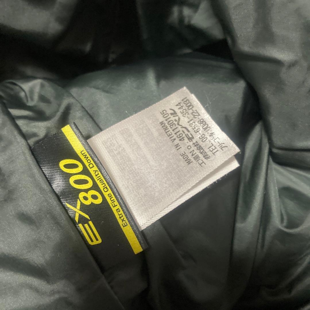 モンベル　トラベルダウンロングコート　ブラック　ex800 1101550