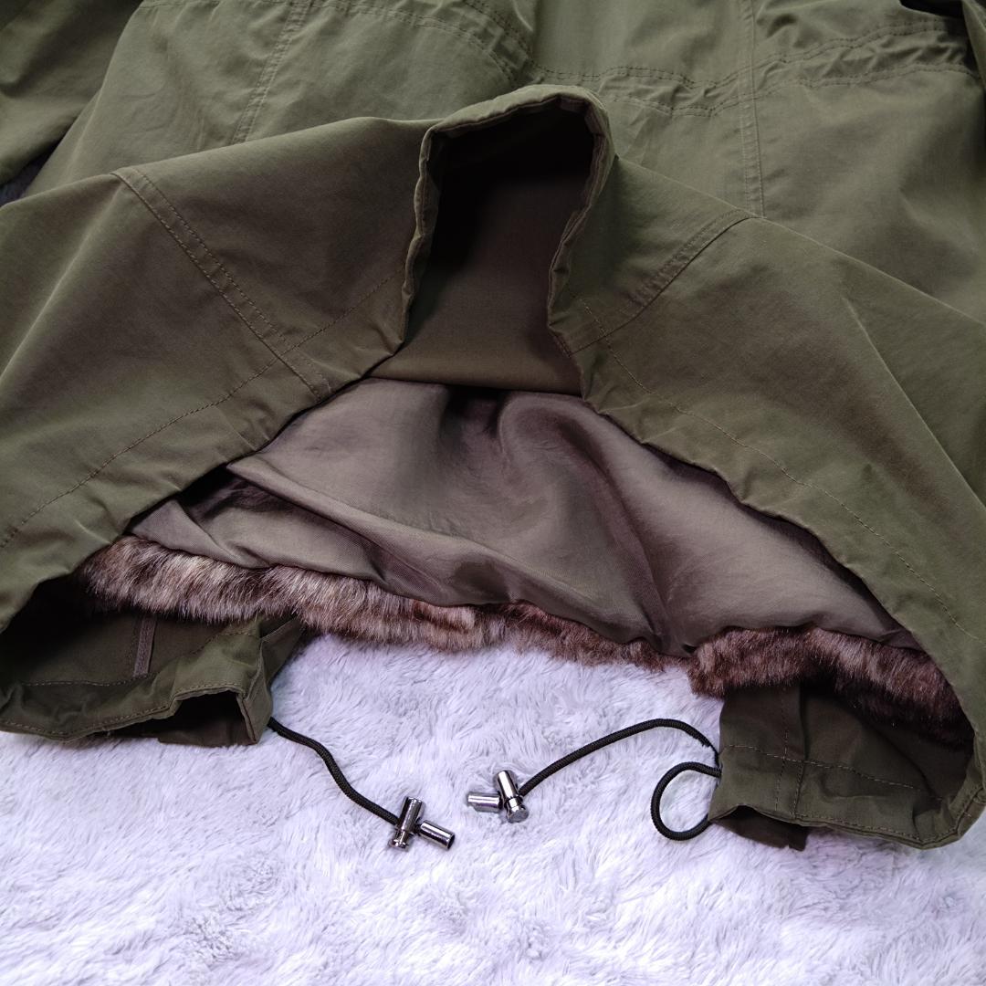 マッキントッシュ モッズコート 裏地総ファー イタリア製 ライナー 34 カーキ