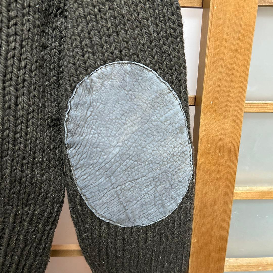 【旧タグ】ISSEY MIYAKE エルボーパッチ ニット アーカイブ 短丈