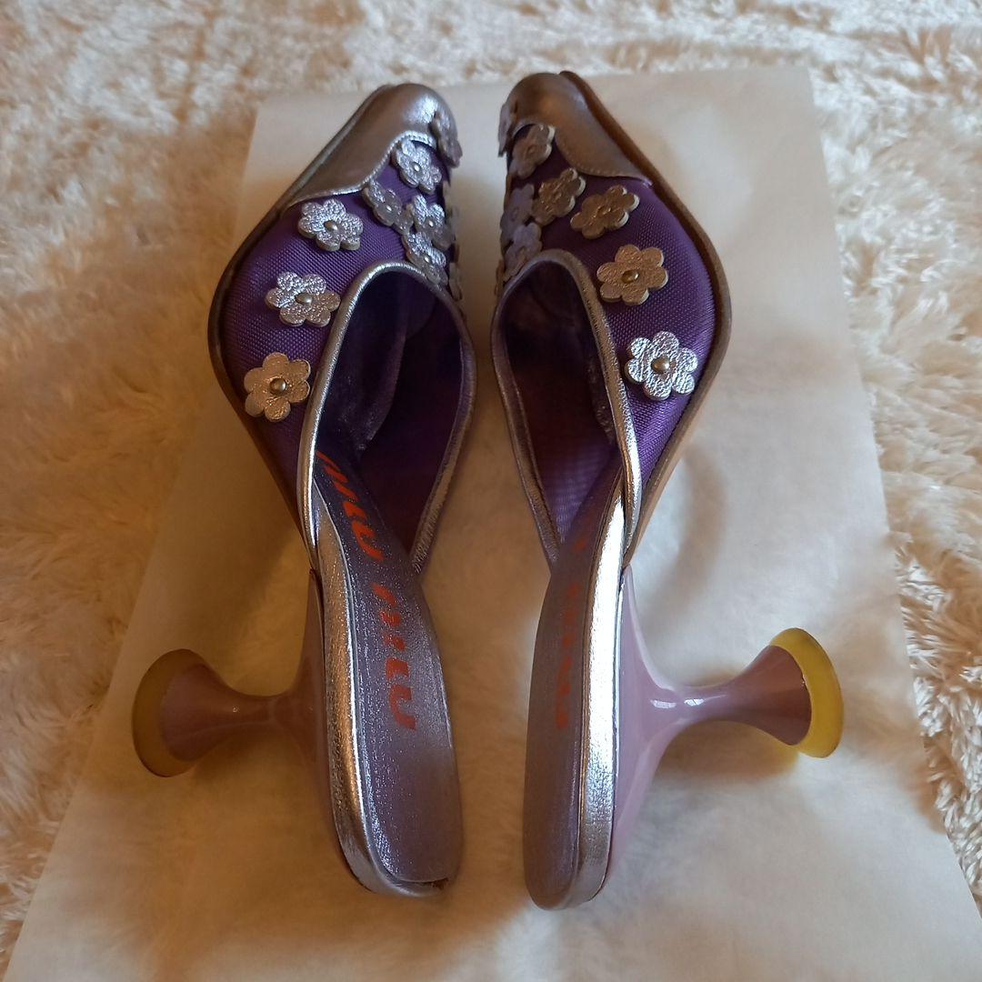 ミュウミュウ　ミュールサンダル