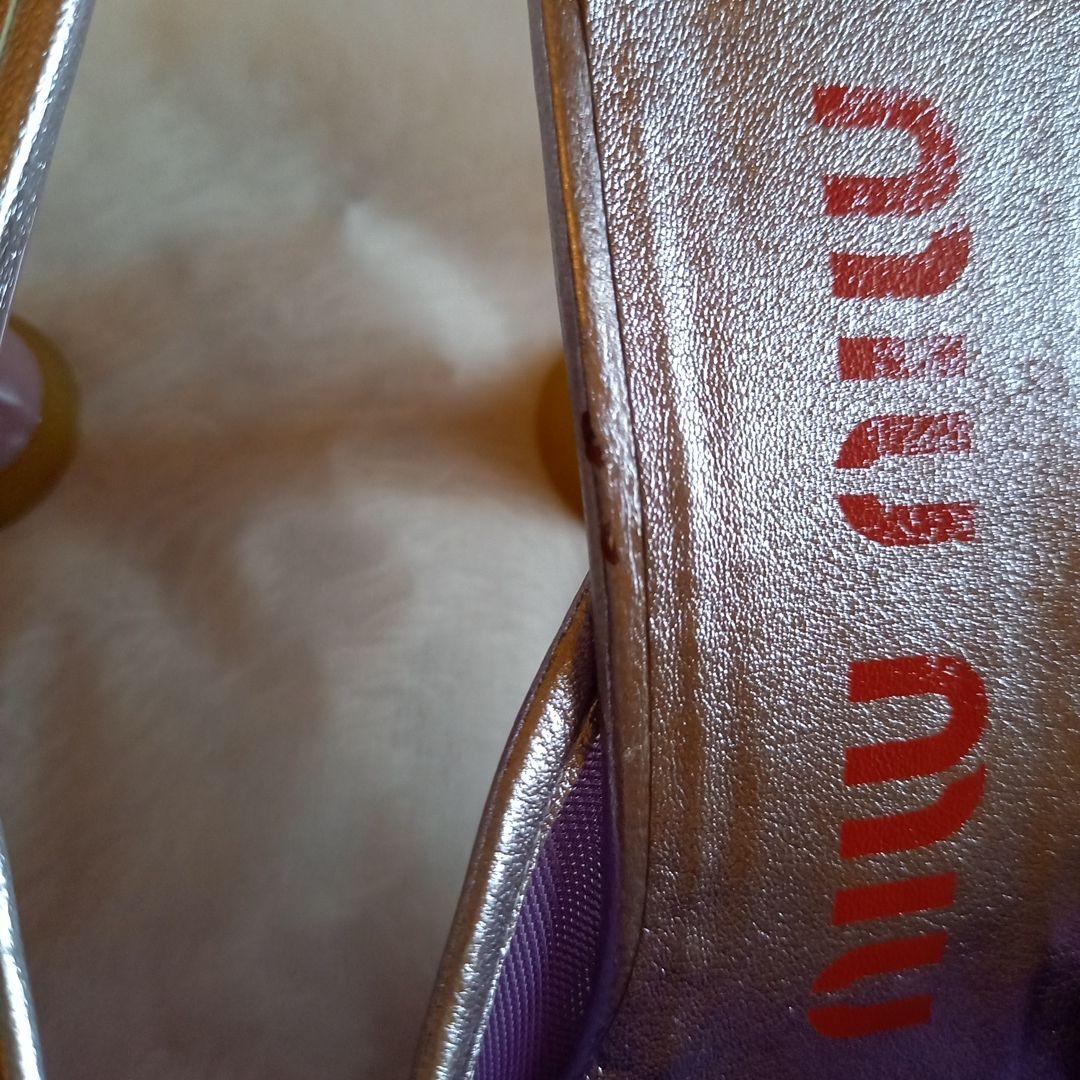 ミュウミュウ　ミュールサンダル