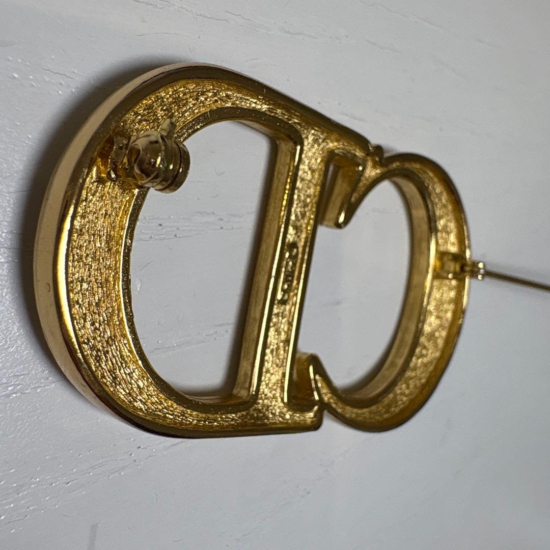 ChristianDior⭐︎CDロゴブローチ⭐︎クリスタル⭐︎美品