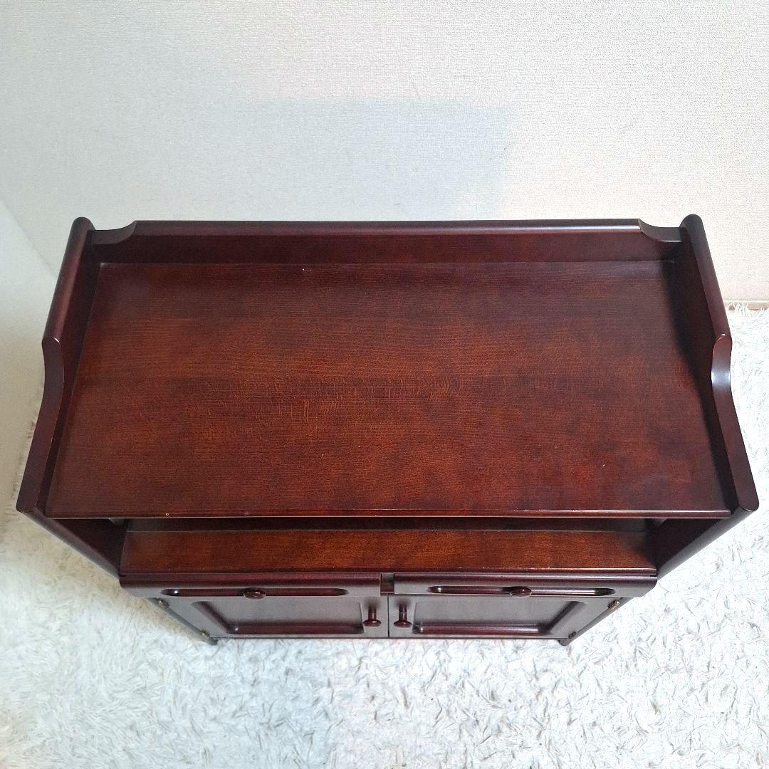 【美品】karimoku カリモク オールドカリモク 電話台 ファックス台