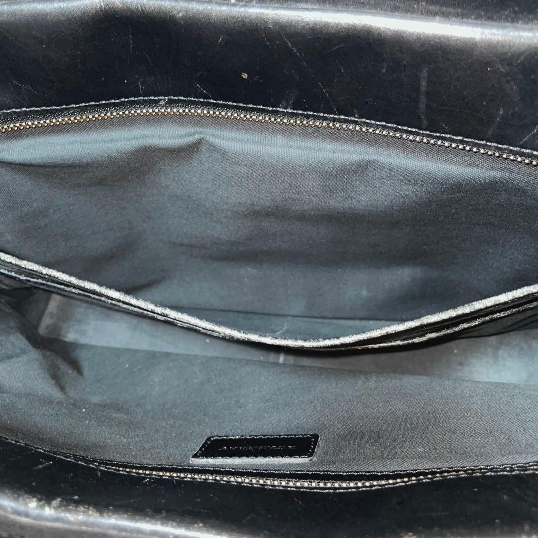 【良品】Burberry バーバリー　ブリーフケース　キャンバス　ブラック　黒