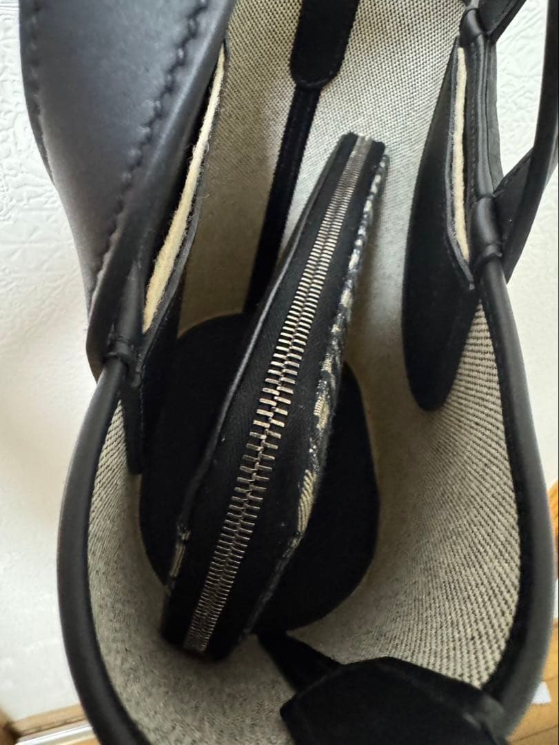 HERMES インザループ 18 黒 ブラック キャンバス