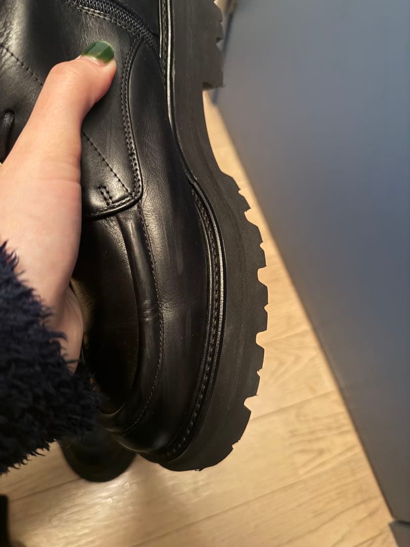 ブラックレザー ミリタリーブーツ　※2日に商品掲載終了します！