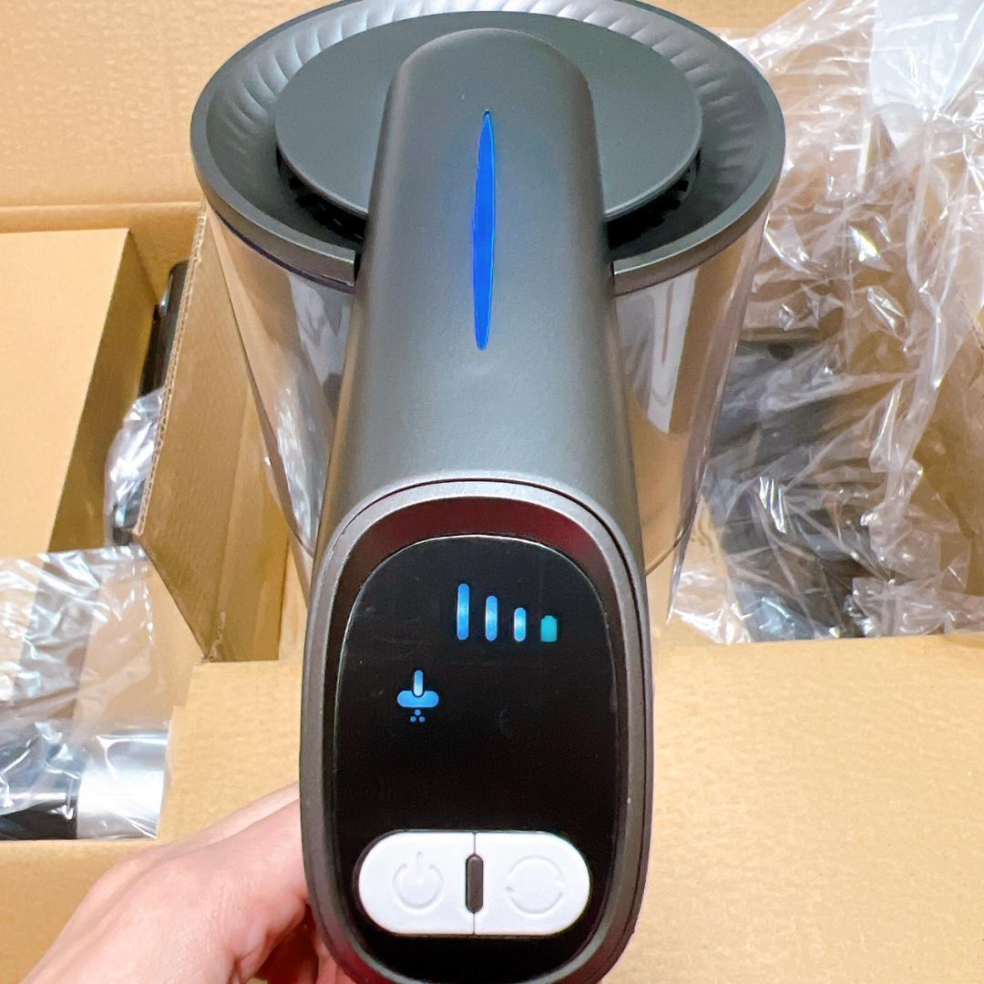 コードレス掃除機 強力吸引55000Pa 軽量 自立式 55分稼働 LED 静音