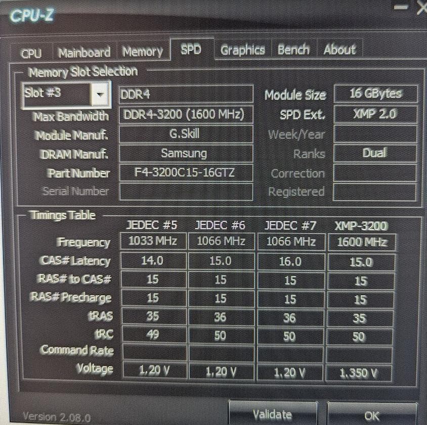 メモリー 32GB CL15 Sam B-die G.Skill DDR4-3200