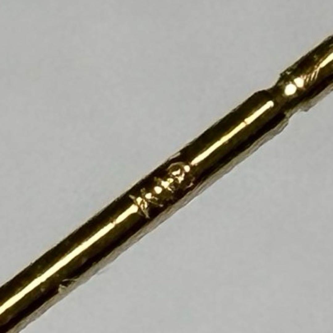 e.m. little emblem K18 ダイヤ バー ピアス 片耳用