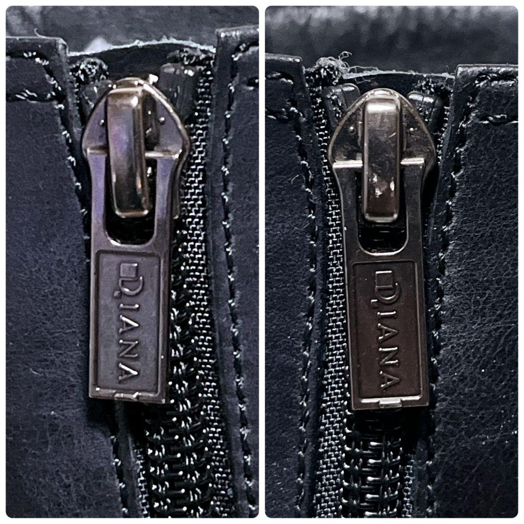 【極美品】DIANA ダイアナ ロングブーツ 黒 24cm レザー 日本製 美脚