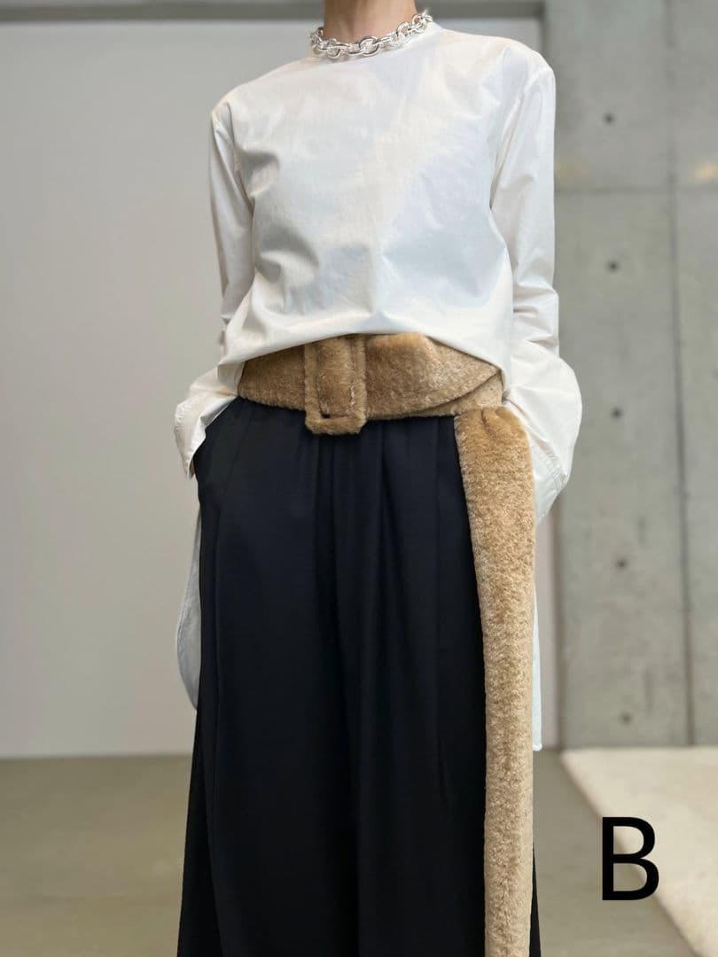 .*様 新品未使用【CHIEKO+】fur tail belt/エコファーロング