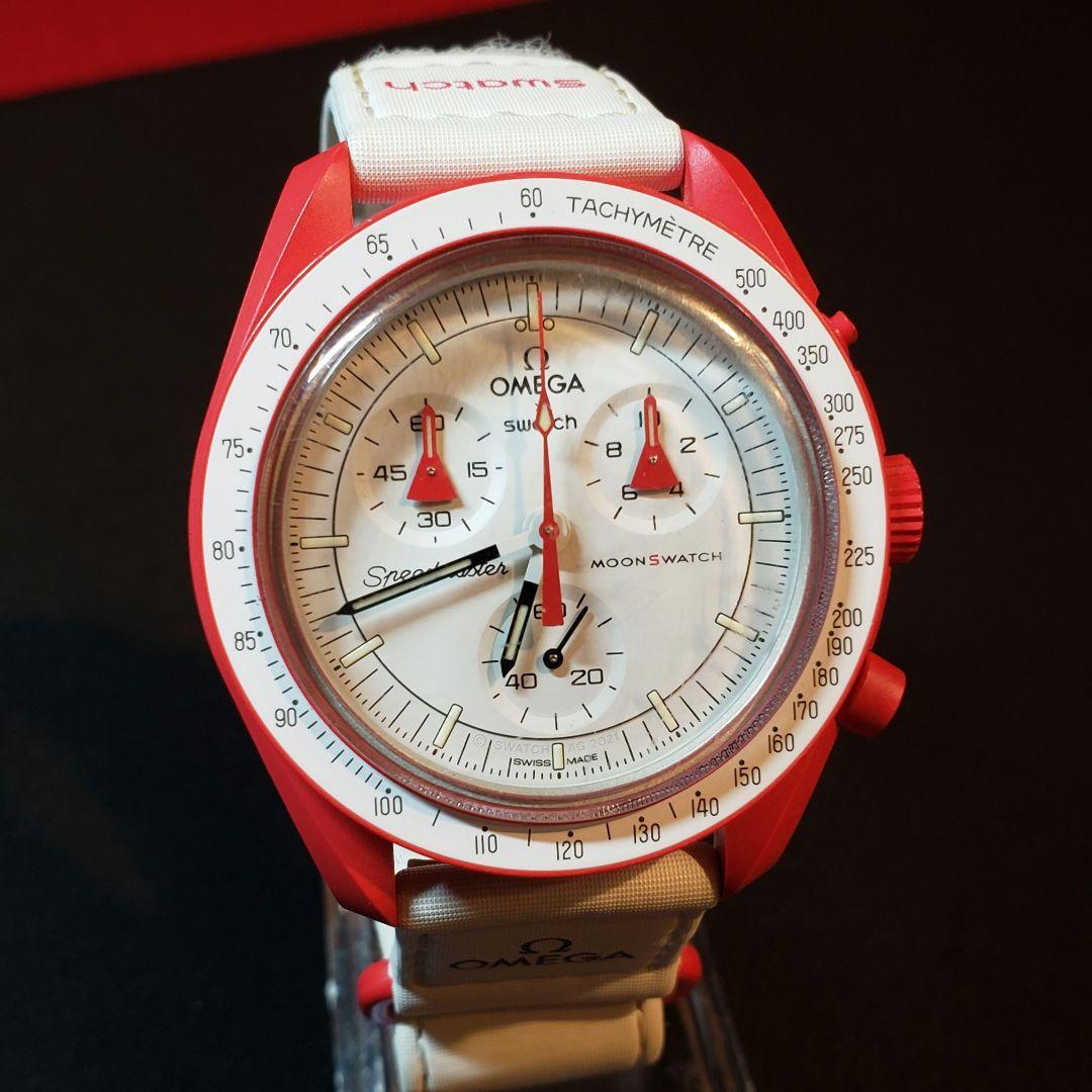 【正規品カスタム】OMEGA×Swatch MARS マーズ オメガスウォッチ