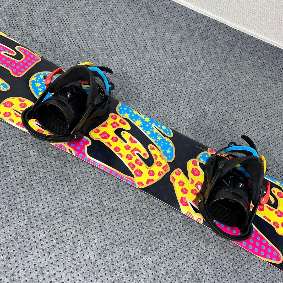 数回使用 キッズスノーボード IGNIO 140cm＋バイン＋レースブーツ