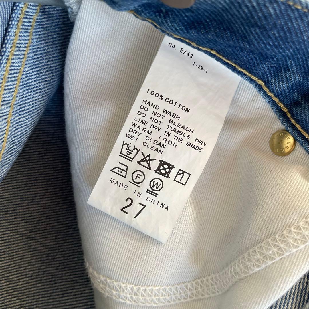 新品未使用☆スピックアンドスパン　5 1/2 ストレートフィットデニム　27