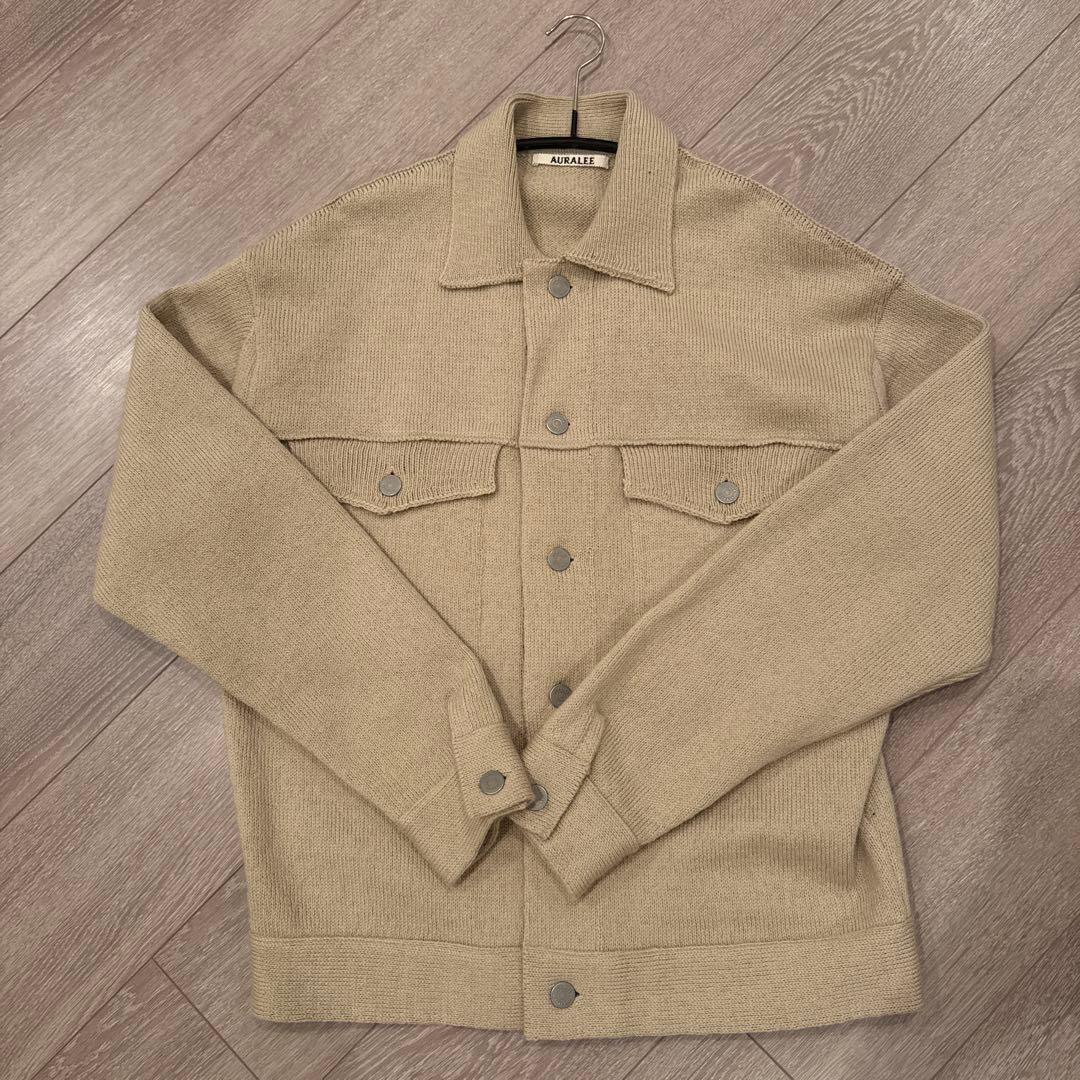 AURAALEE ニットベージュジャケット サイズ1