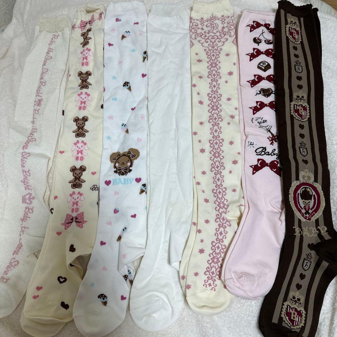 BABY オーバーニー ソックス 7足 まとめうり