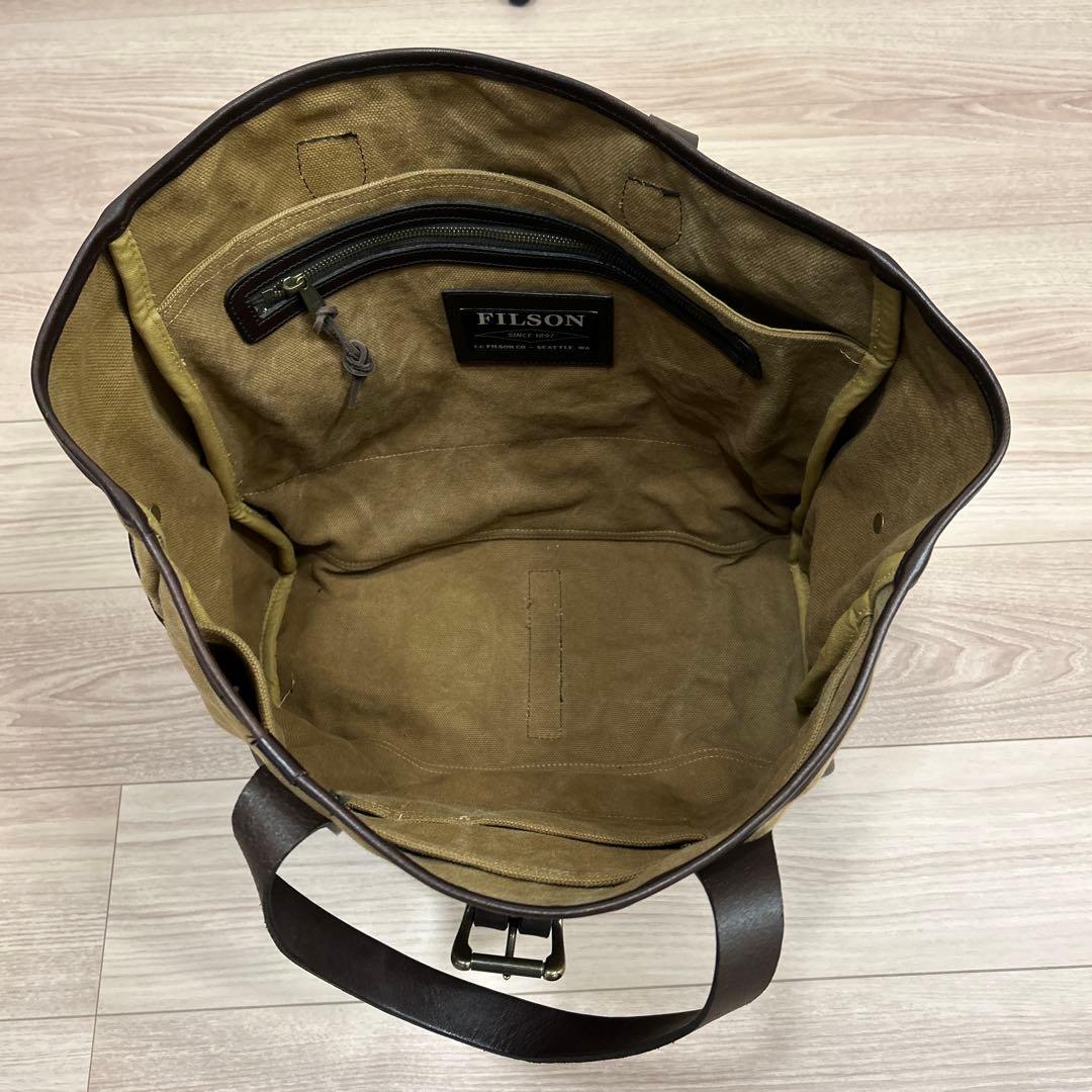 FILSON トートバッグ RUGGED CANVAS TOTE ダークタン