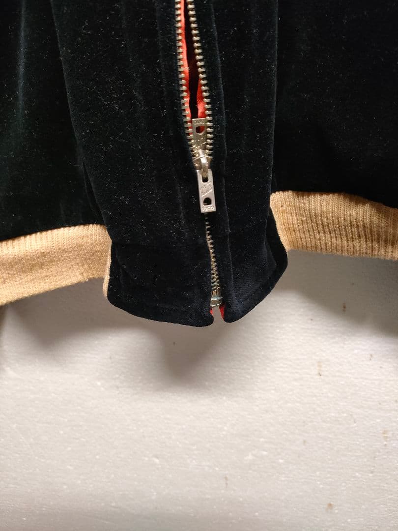 き*ん様 テーラー東洋　別珍　スカジャン　アラスカ　美品　黒サイズｌ