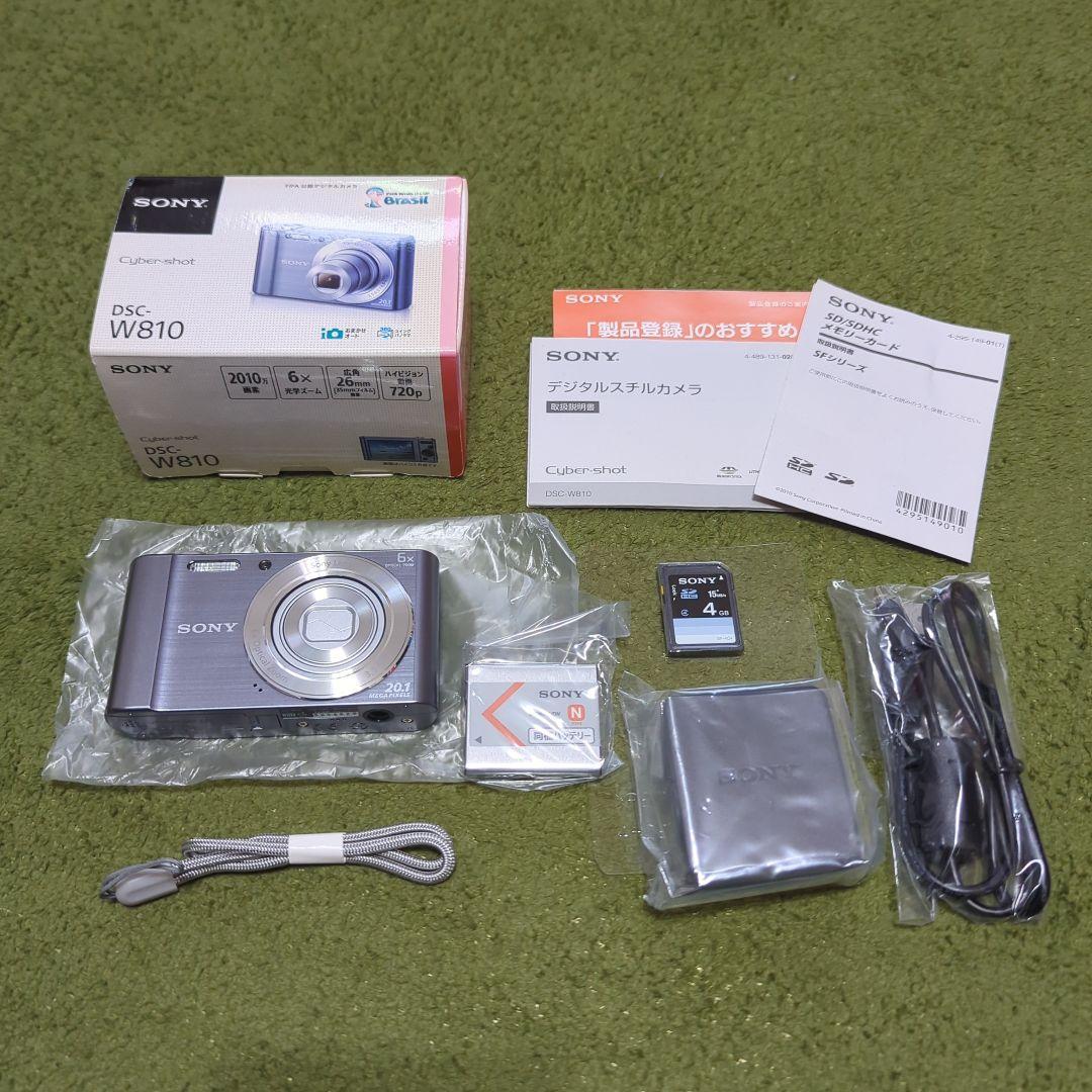【未使用】SONY Cyber-shot DSC-W810シルバー コンデジ