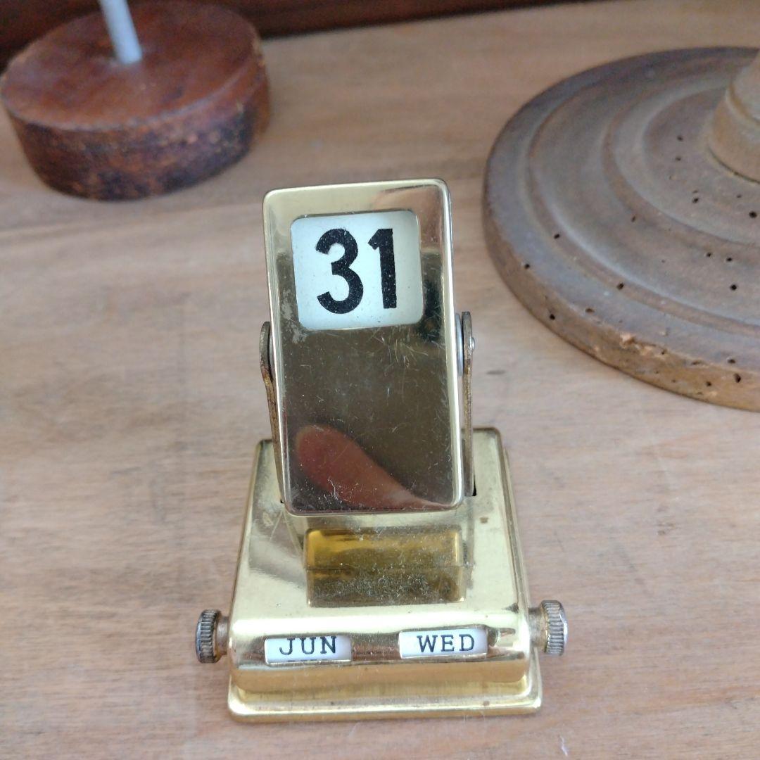 アンティーク卓上カレンダー/日めくり永年カレンダー