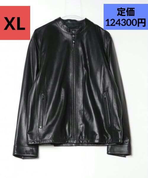 タグ付　マイケルコース　CLONAKライダースジャケット　ブラック黒　レザー本革