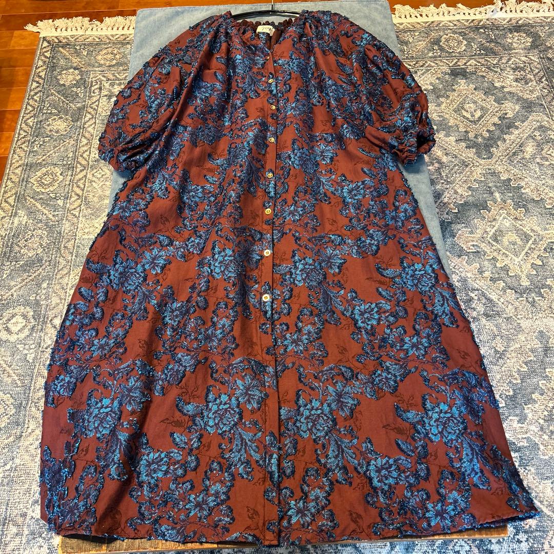 【mag.byc】ジャカードボリュームワンピース