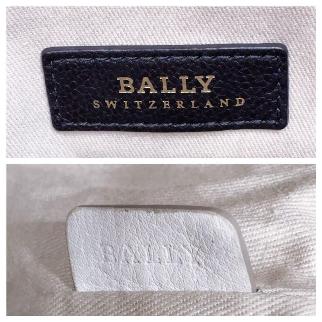 BALLY トートバッグ レザー 黒 シボ革 A4 肩掛 ゴールド 通勤 スーツ