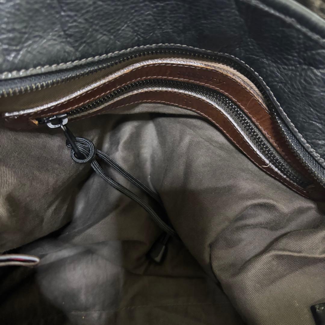 【希少】アニアリ　トートバッグ　ビジネスバッグ　レザー　ブラック　大容量