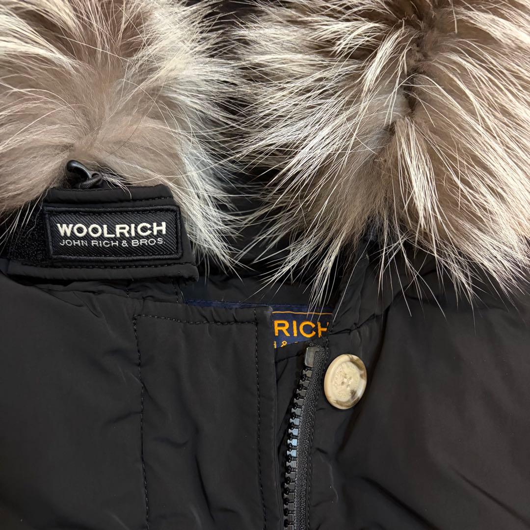 ウールリッチ　WOOLRICH ダウンジャケット 黒 ファー付き　XS