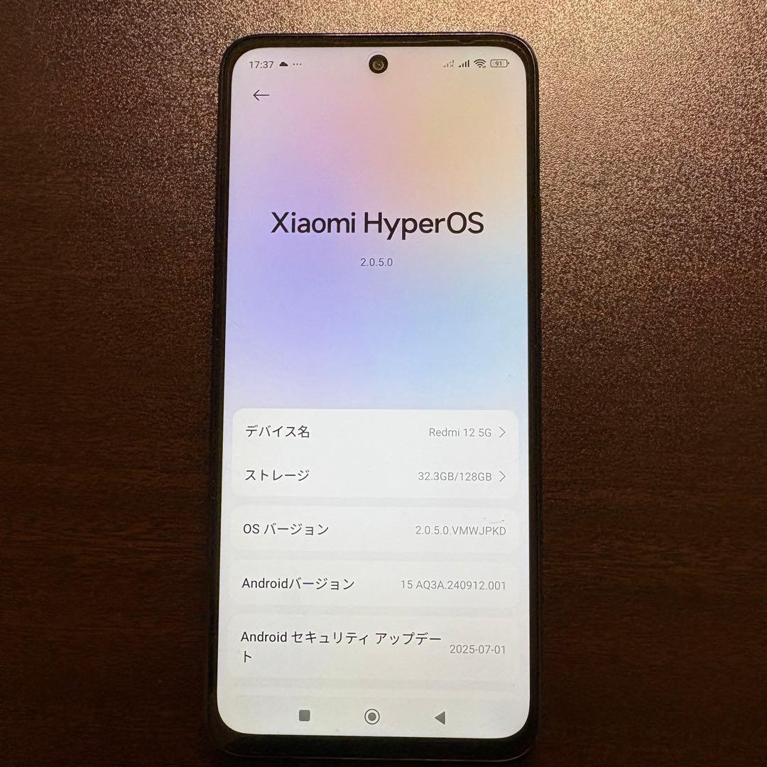 【美品】SIMフリー Xiaomi Redmi 12 5G XIG03