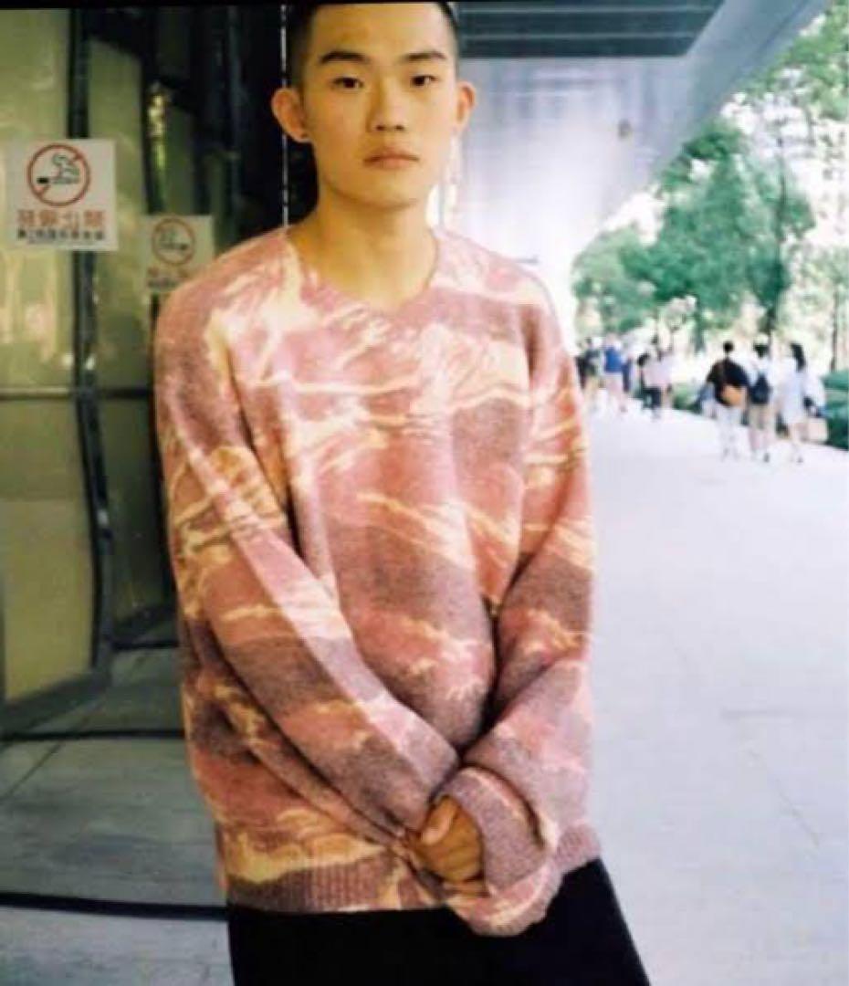 Stussy 22awマーブル　ニット M