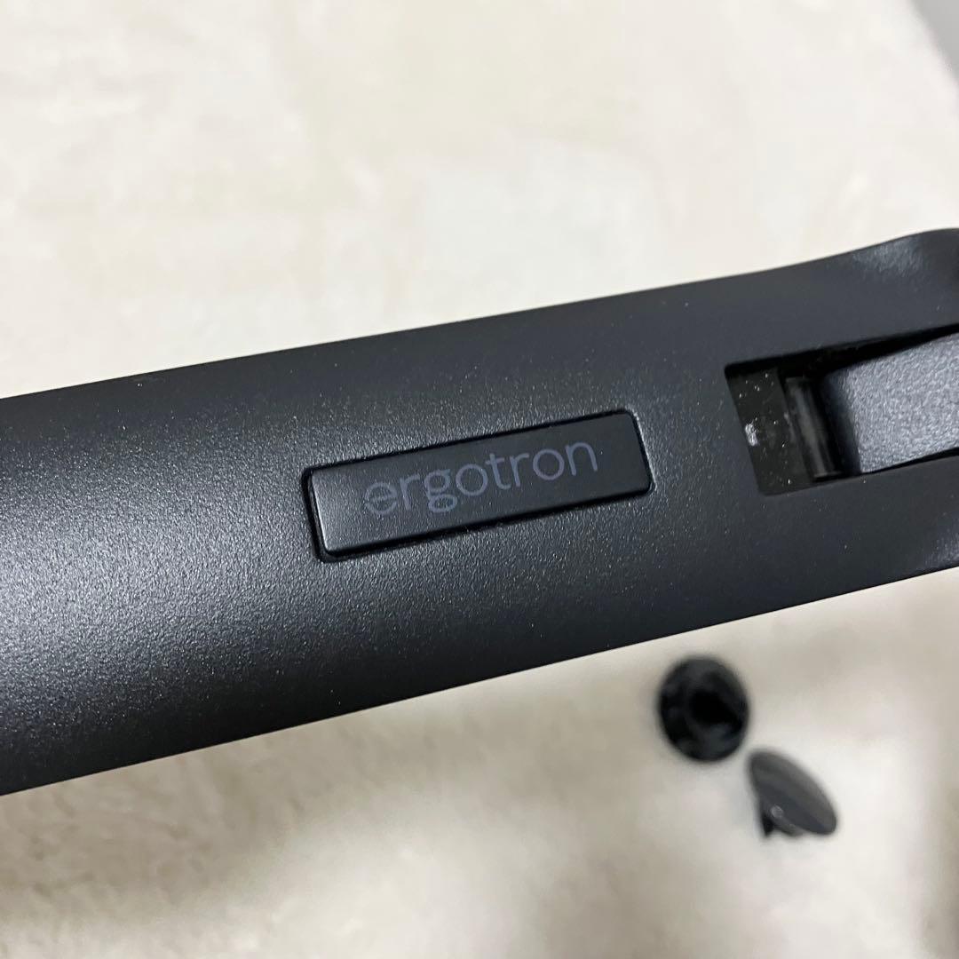 エルゴトロン デスク デュアル モニターアーム 横型 2画面 27インチ 黒