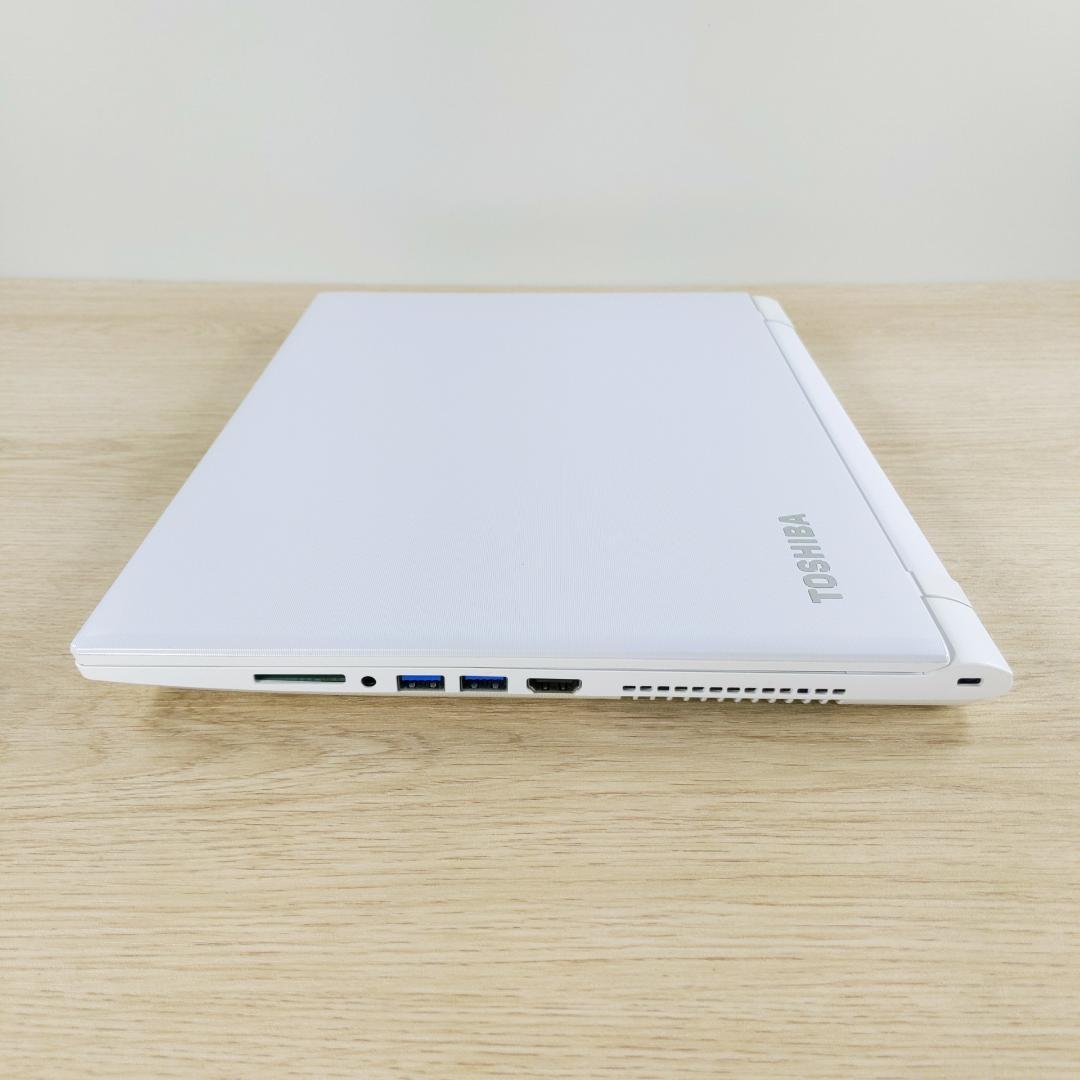 【贅沢1TB】すぐ使える東芝ノートパソコン ホワイト 初期設定済み カメラ付き
