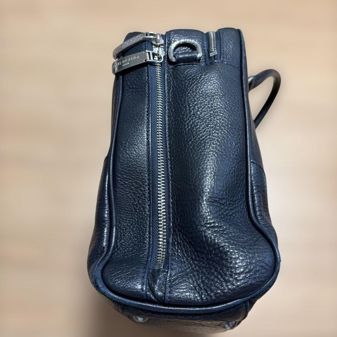 Maiden Voyageネイビー ブリーフバッグ2室タイプ　ストラップ付