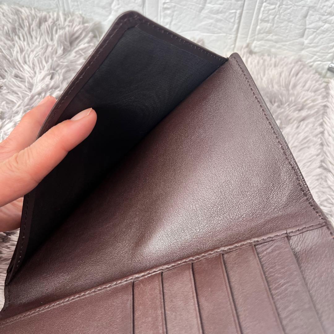 GUCCI✨シマ　お札入れ　カードケース　ダークブラウン　メンズ
