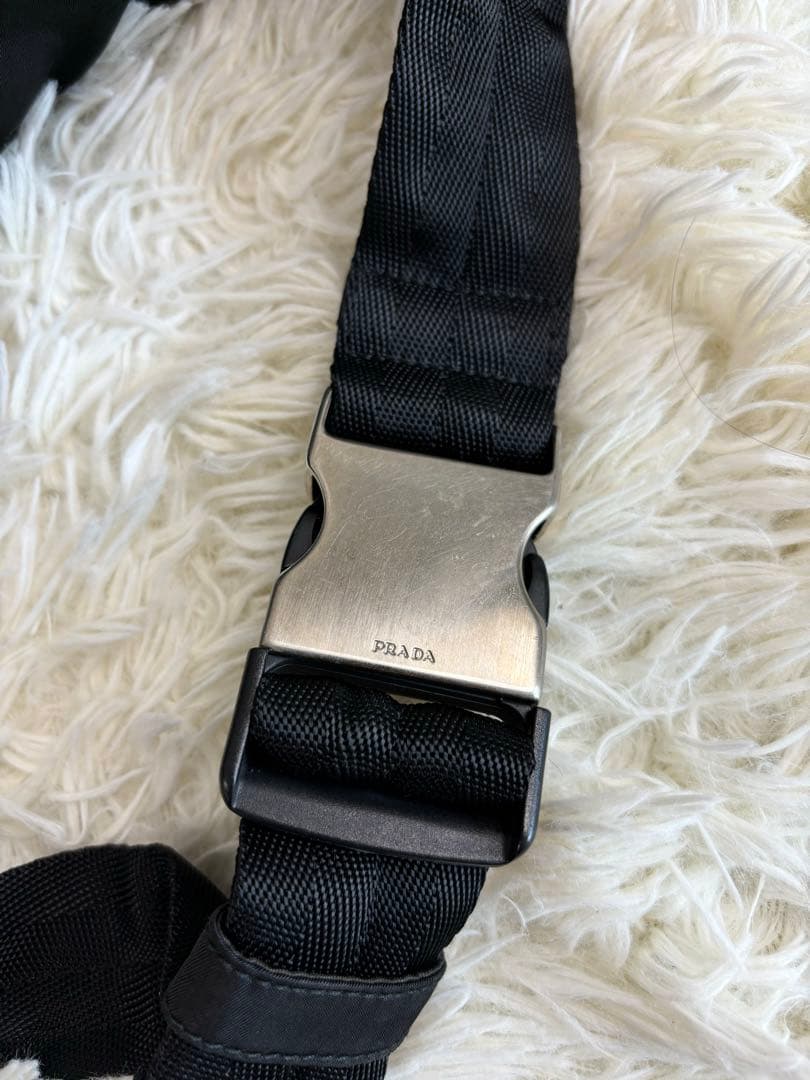 PRADA プラダ　三角ロゴプレート ポコノ ナイロン ボディバッグ