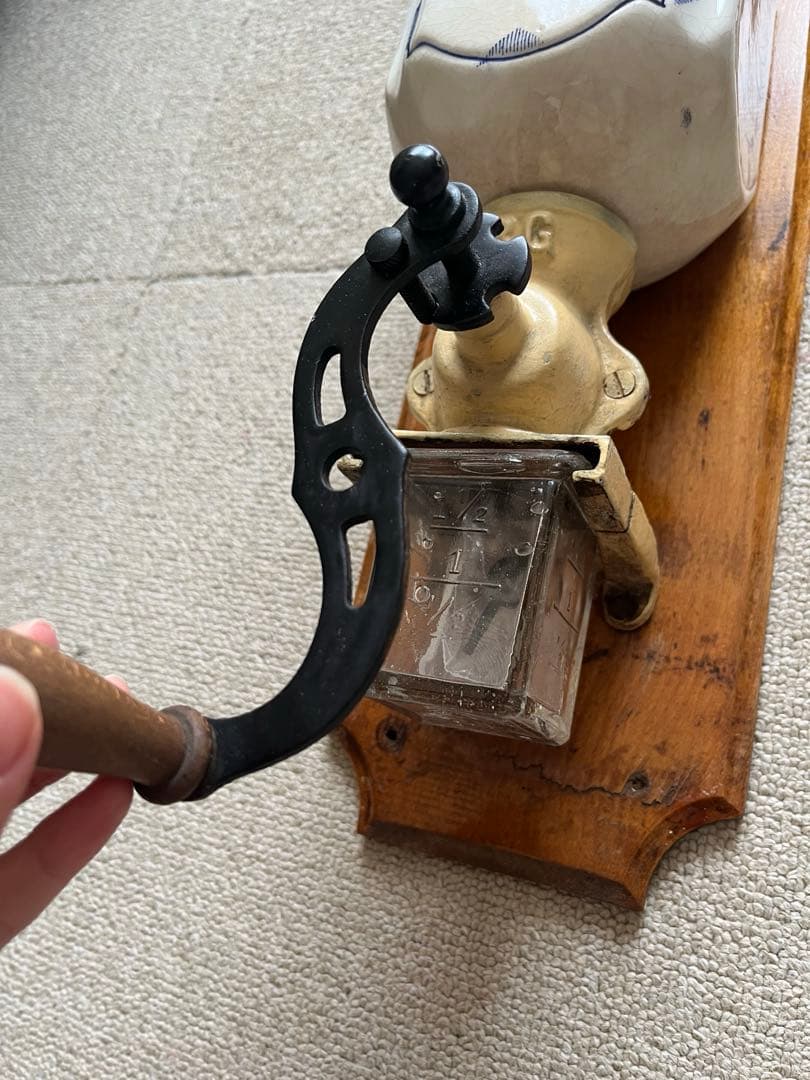 フランスアンティーク 壁掛けコーヒーミル