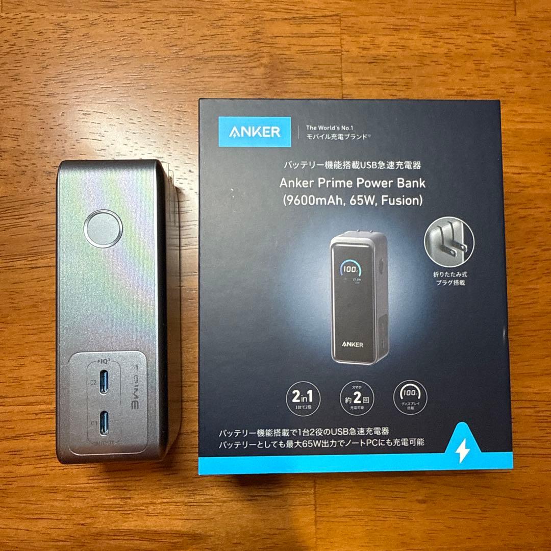 スマホアクセサリー anker power bank 9600mAh 65w fusion